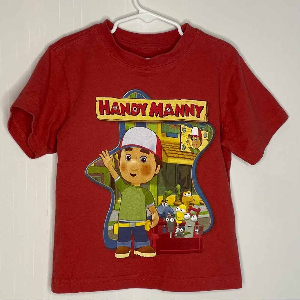 Y2K Disney Store Kids Handy Manny Tee Cotton Crewneck Size 2T/3T ✔️Flaws